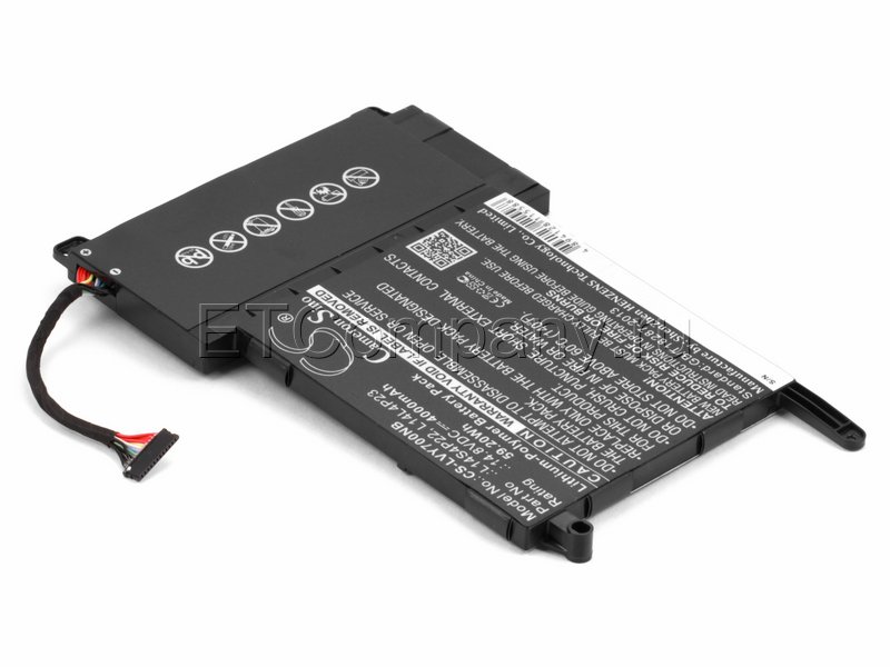 Аккумулятор для Lenovo IdeaPad Y700-14, 15, 17, черный