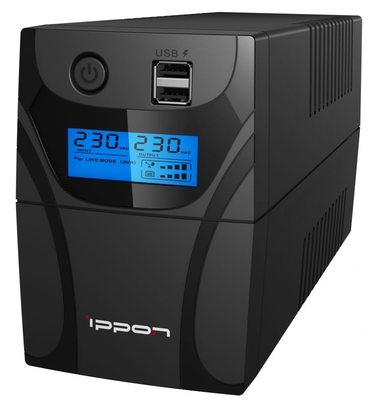 ИБП Ippon Back Power Pro II 600 360Вт 600ВА черный