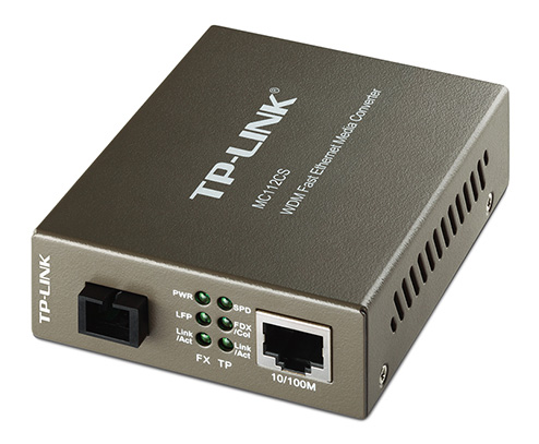 Медиаконвертер TP-Link MC112CS 10/100Mbit RJ45 SC 802.3u 10/100Base-TX 100Base-FX