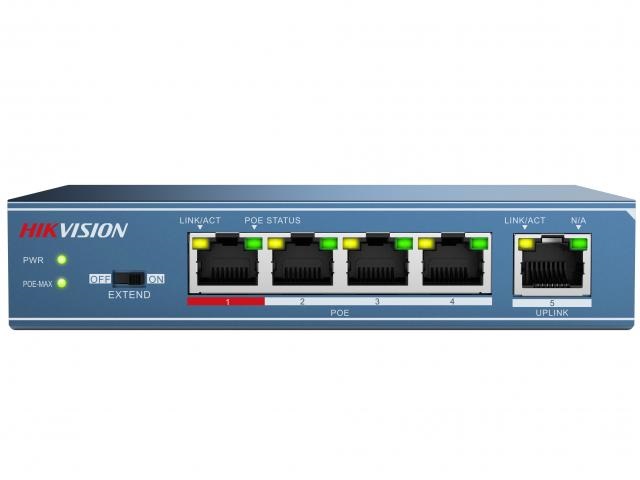 Коммутатор Hikvision DS-3E0105P-E(B)
