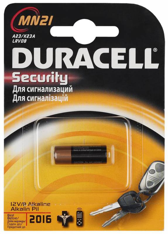 Батарея Duracell MN21 A23 (1шт)
