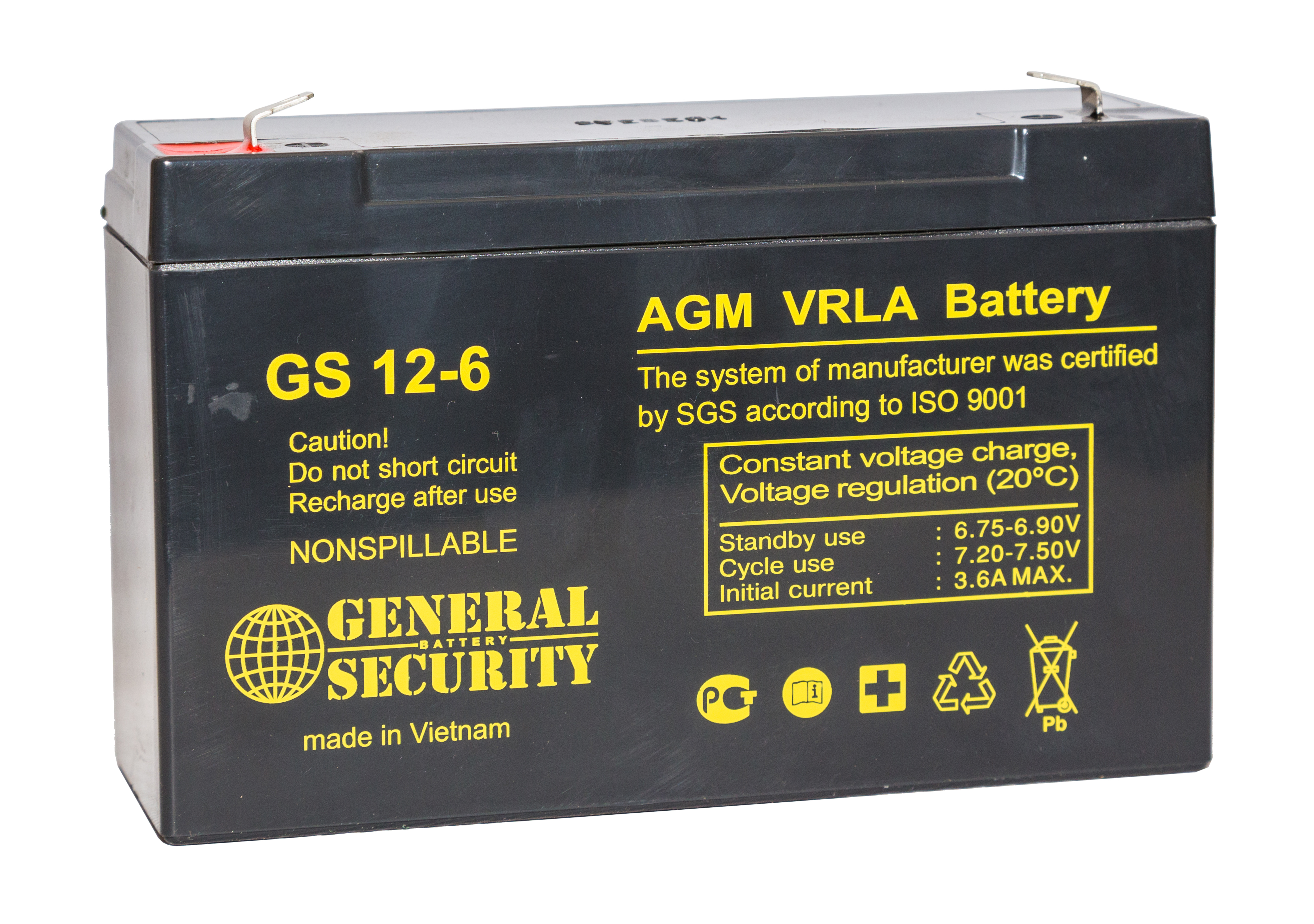 Аккумулятор General Security GS 12-6