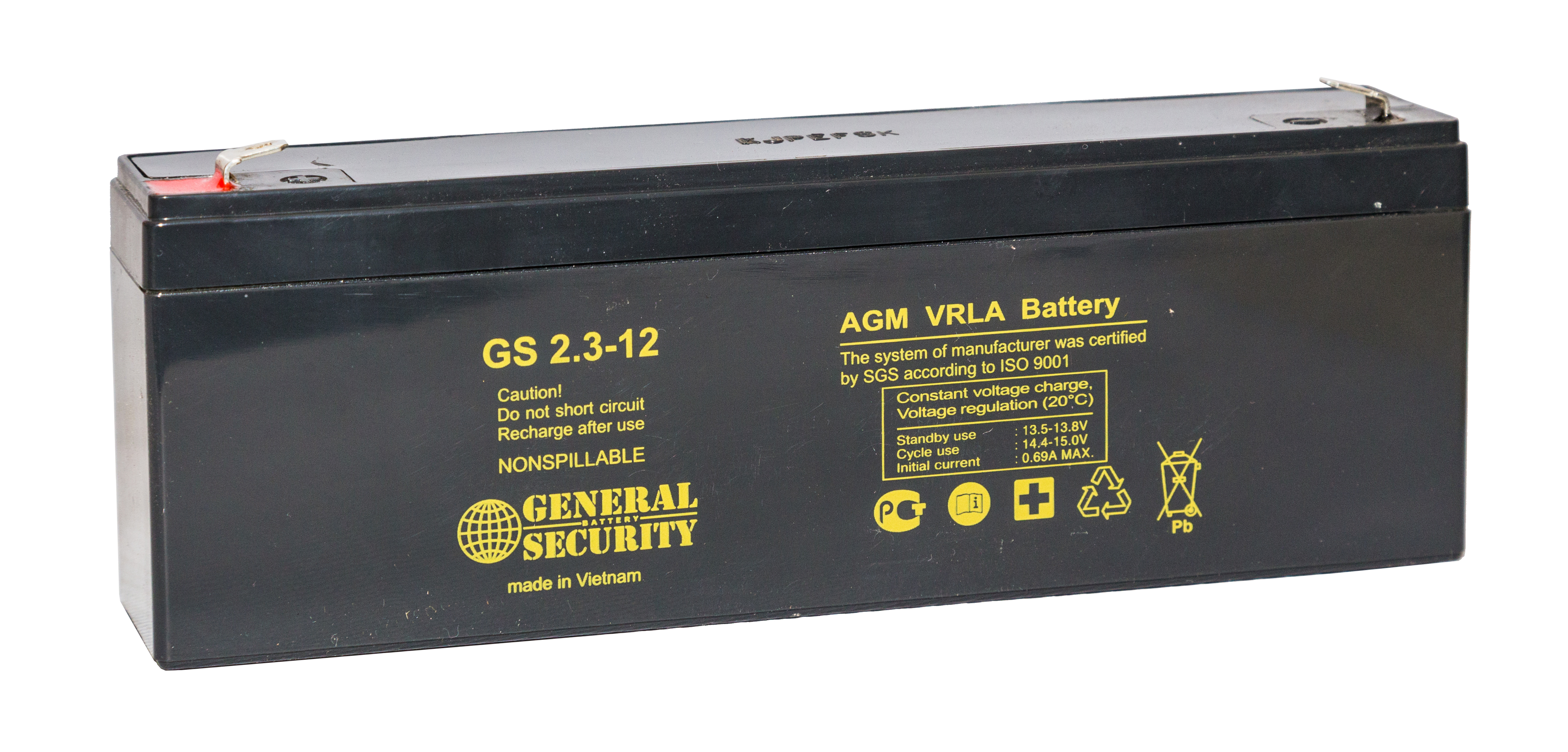Аккумулятор General Security GS 2,3-12