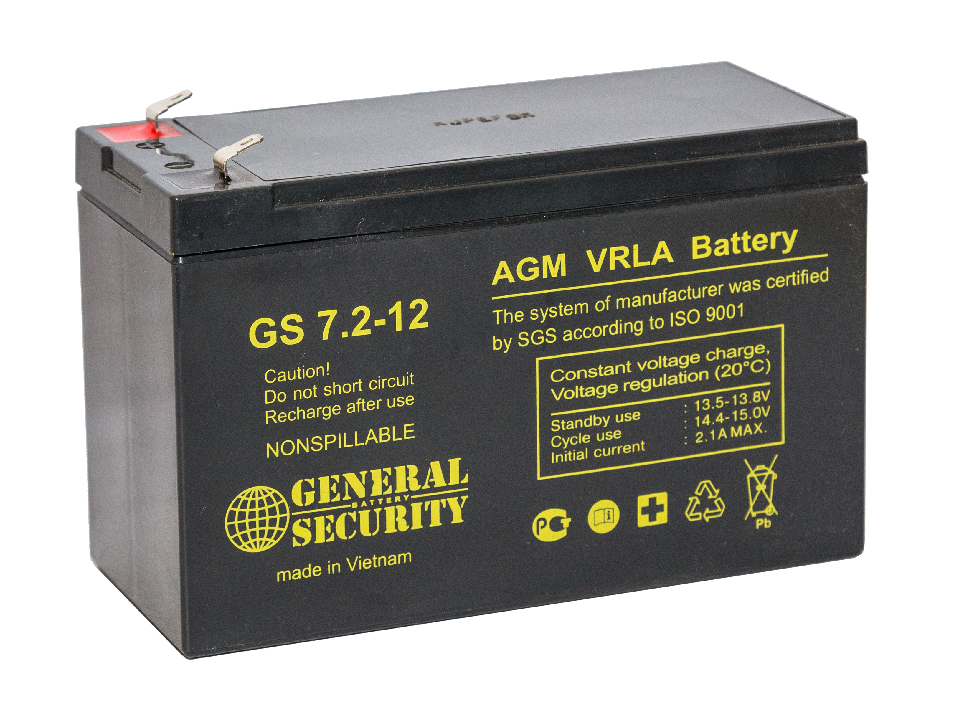 Аккумулятор General Security GS 7,2-12