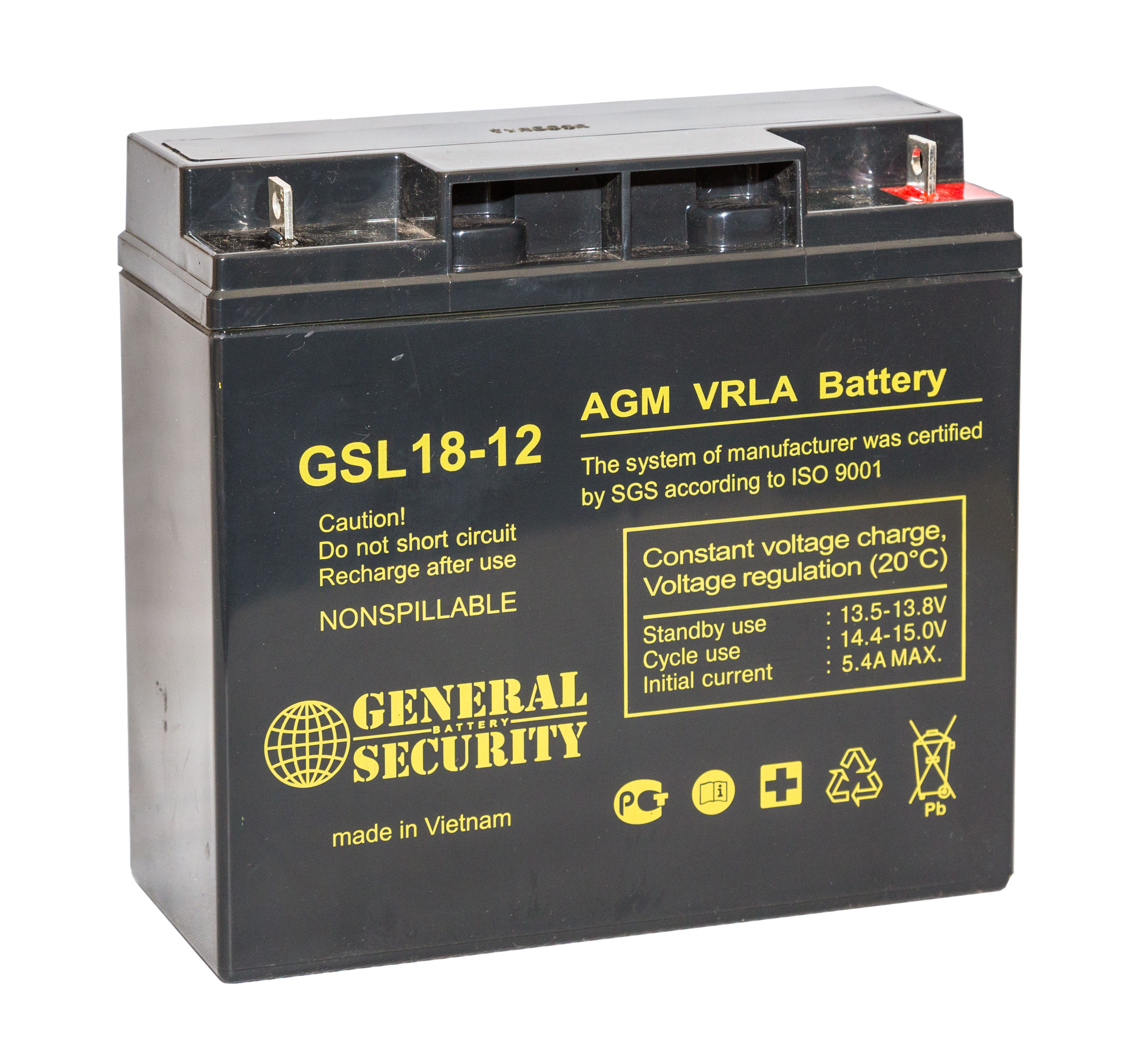 Аккумулятор General Security GSL18-12