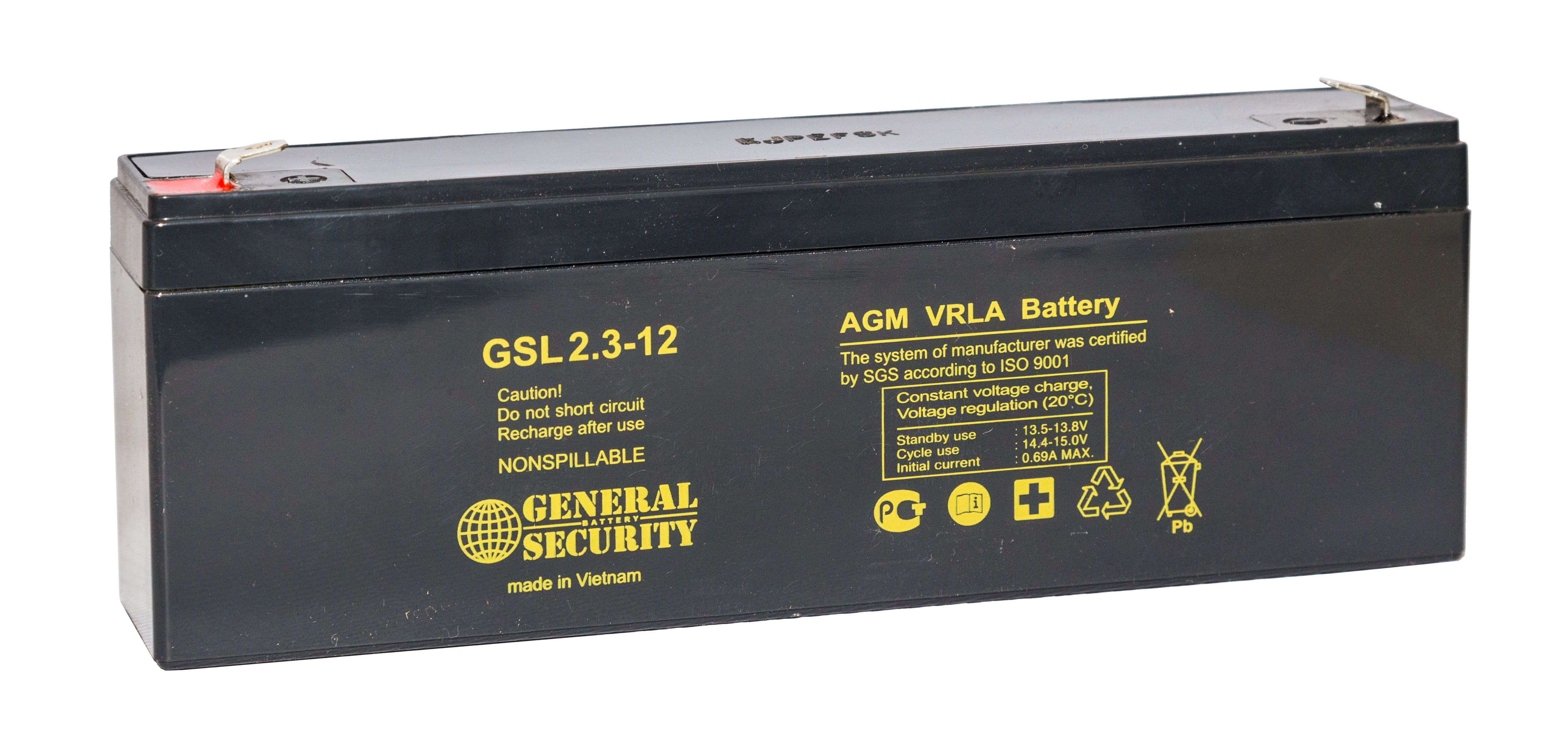 Аккумулятор General Security GSL2.3-12