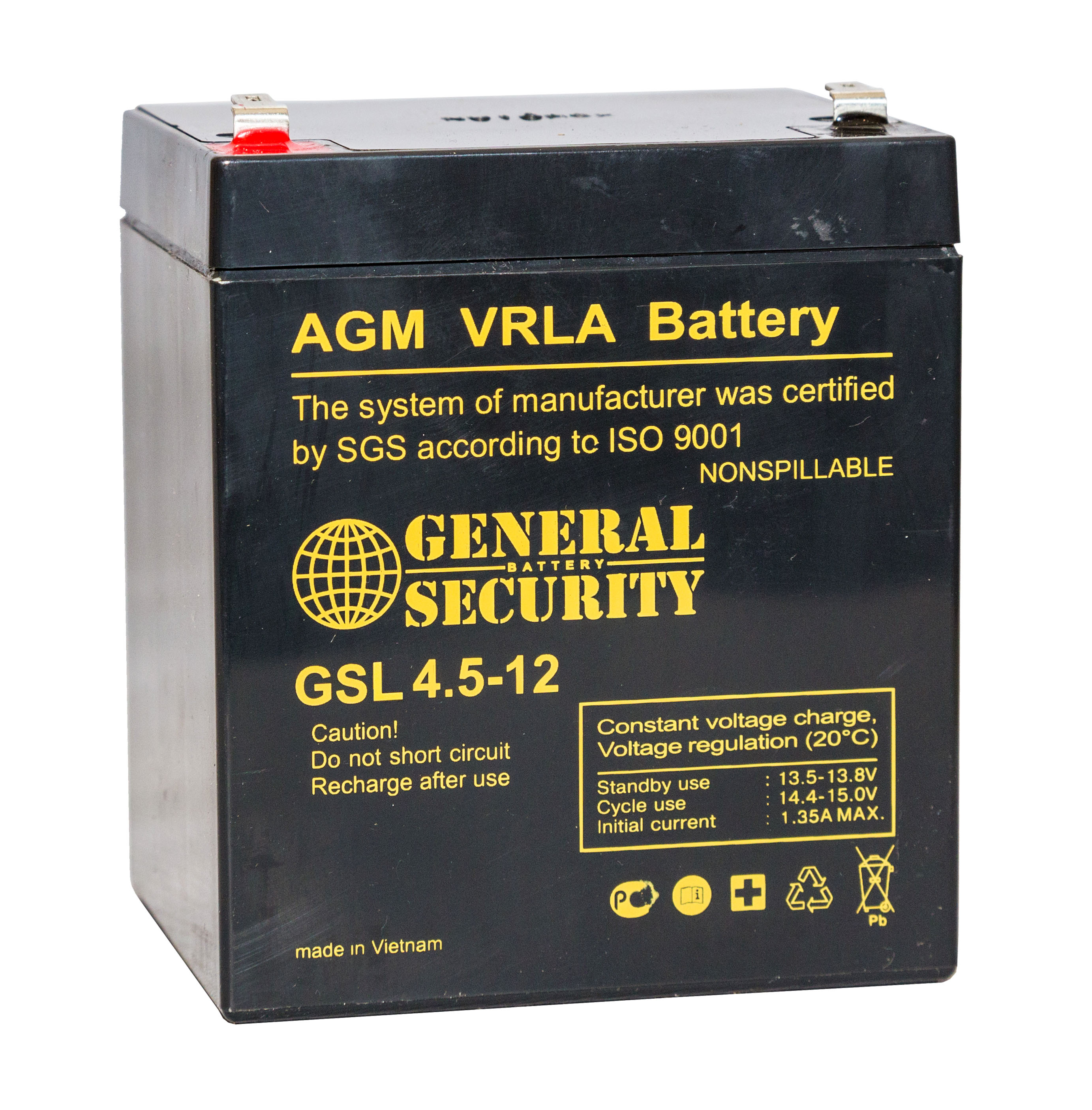 Аккумулятор General Security GSL4.5-12