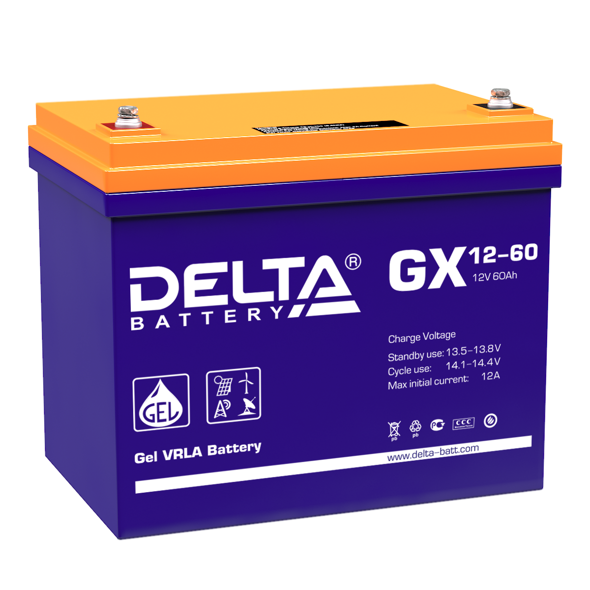 Аккумулятор DELTA GX 12-60