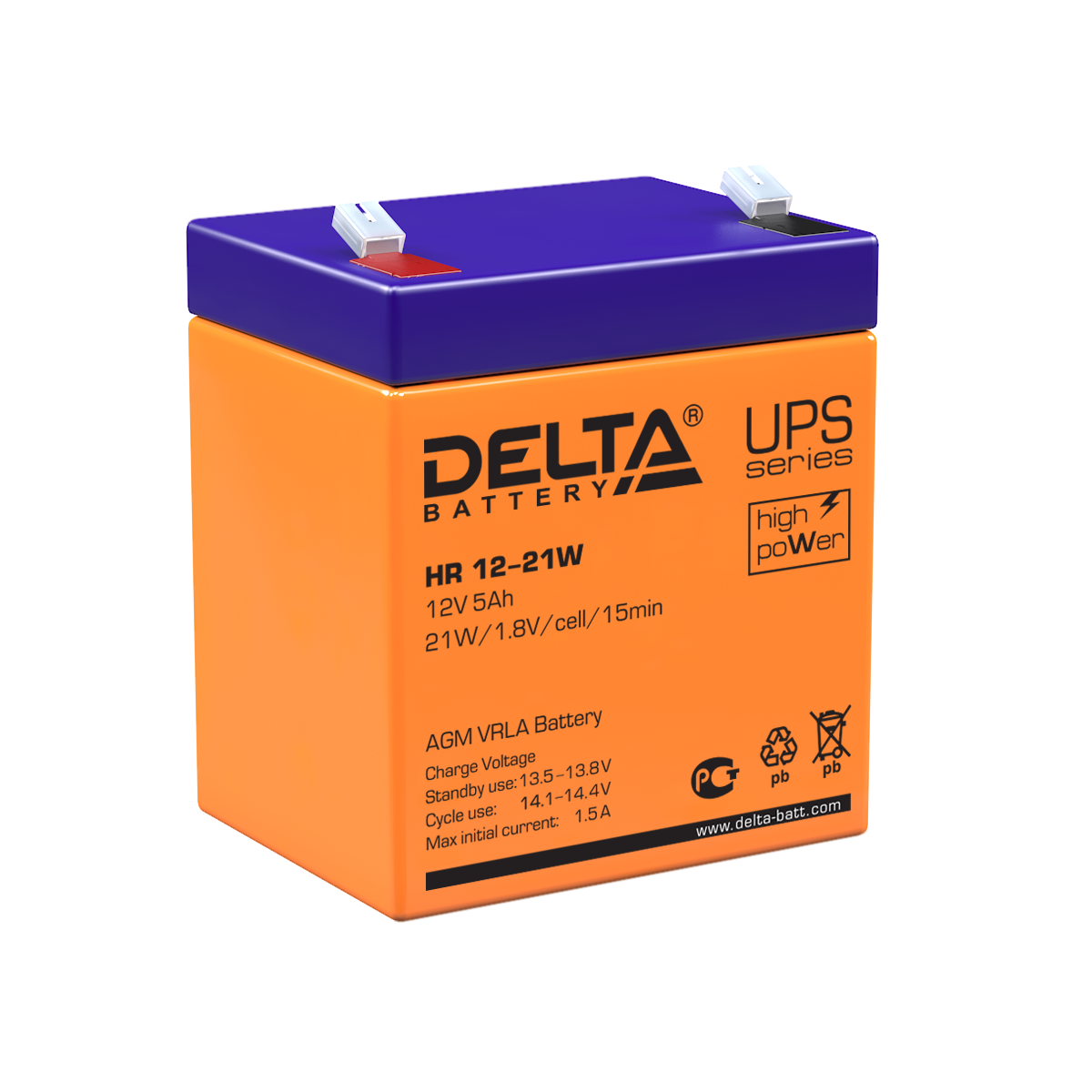 Аккумулятор DELTA HR 12-21 W