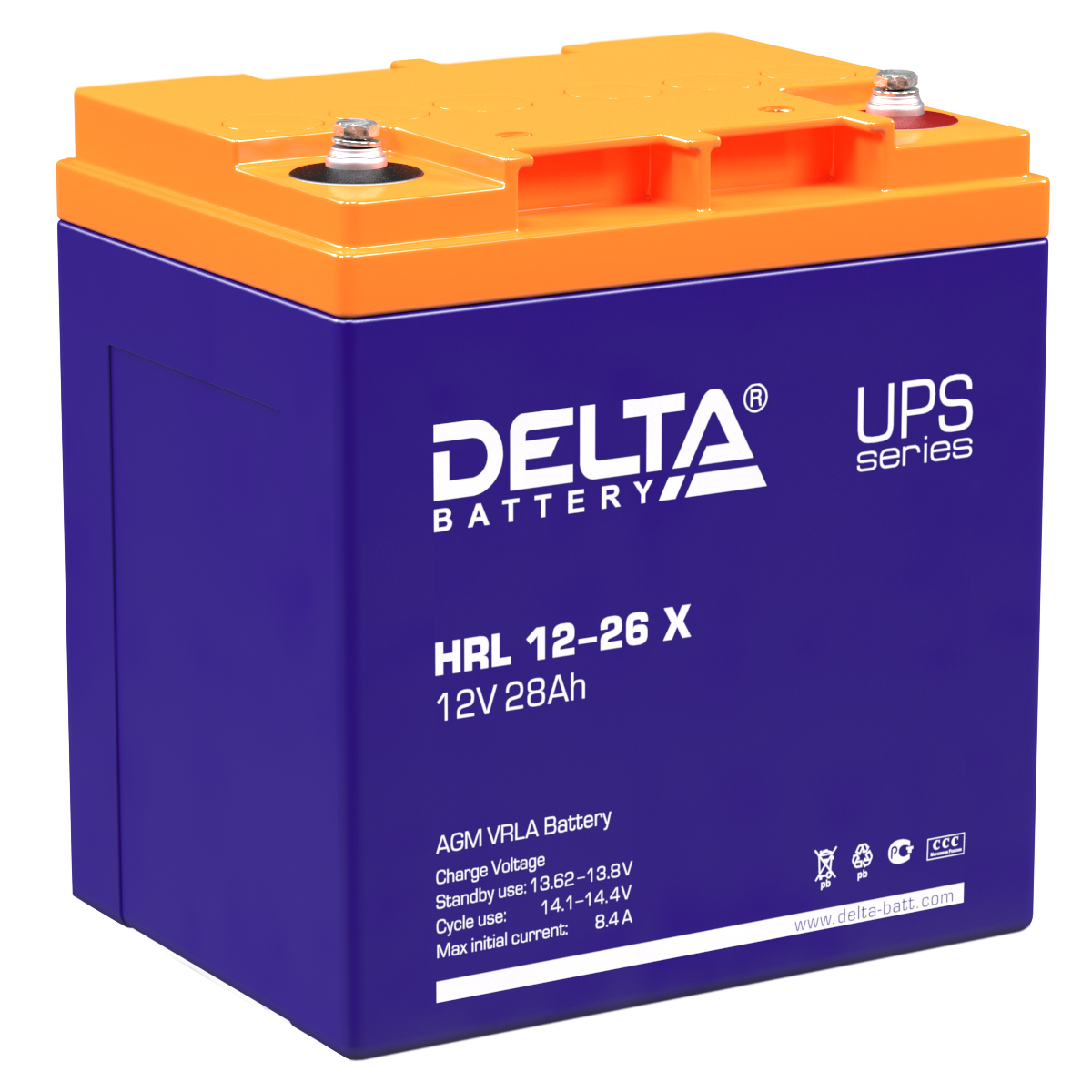 Аккумулятор DELTA HRL 12-26 X