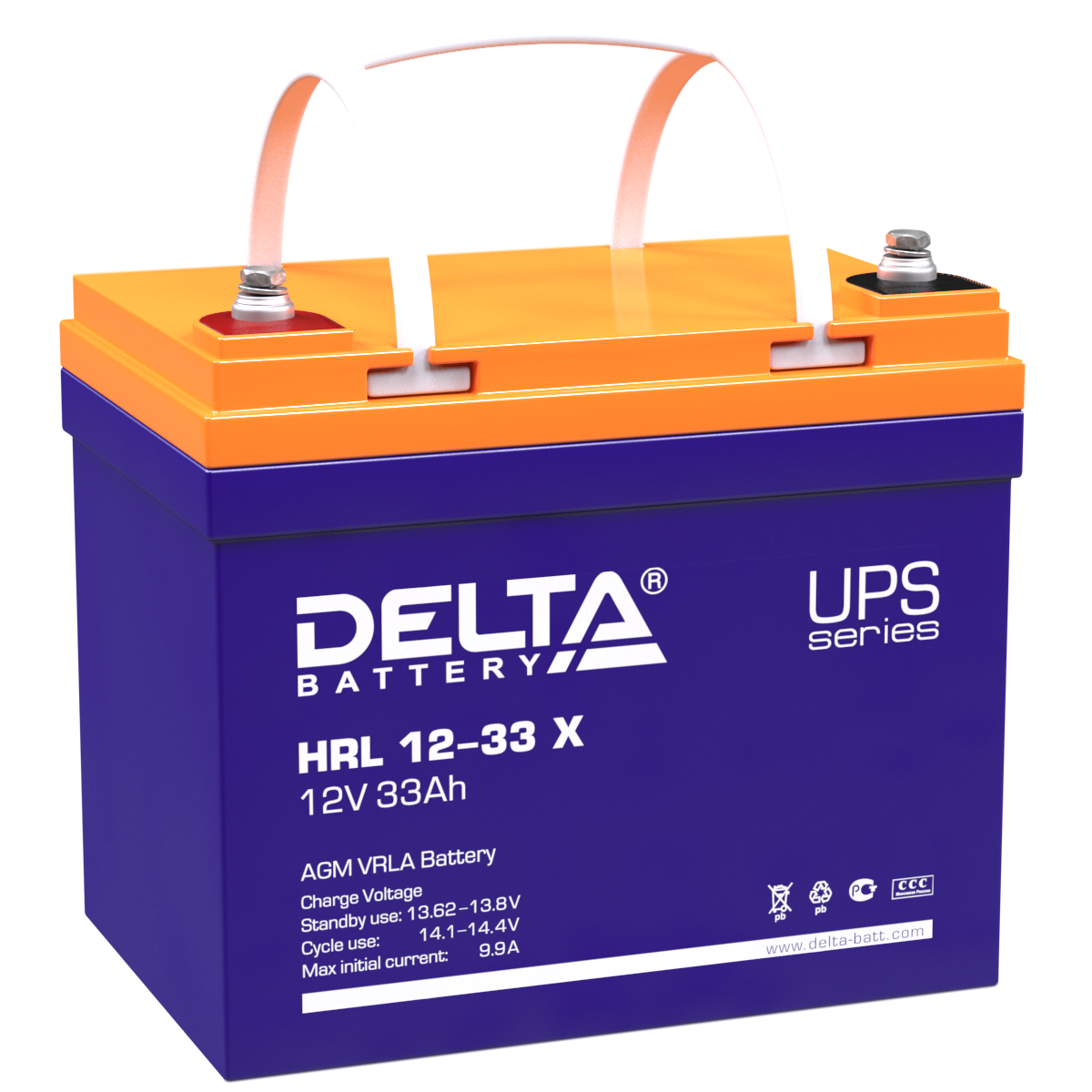 Аккумулятор DELTA HRL 12-33 X