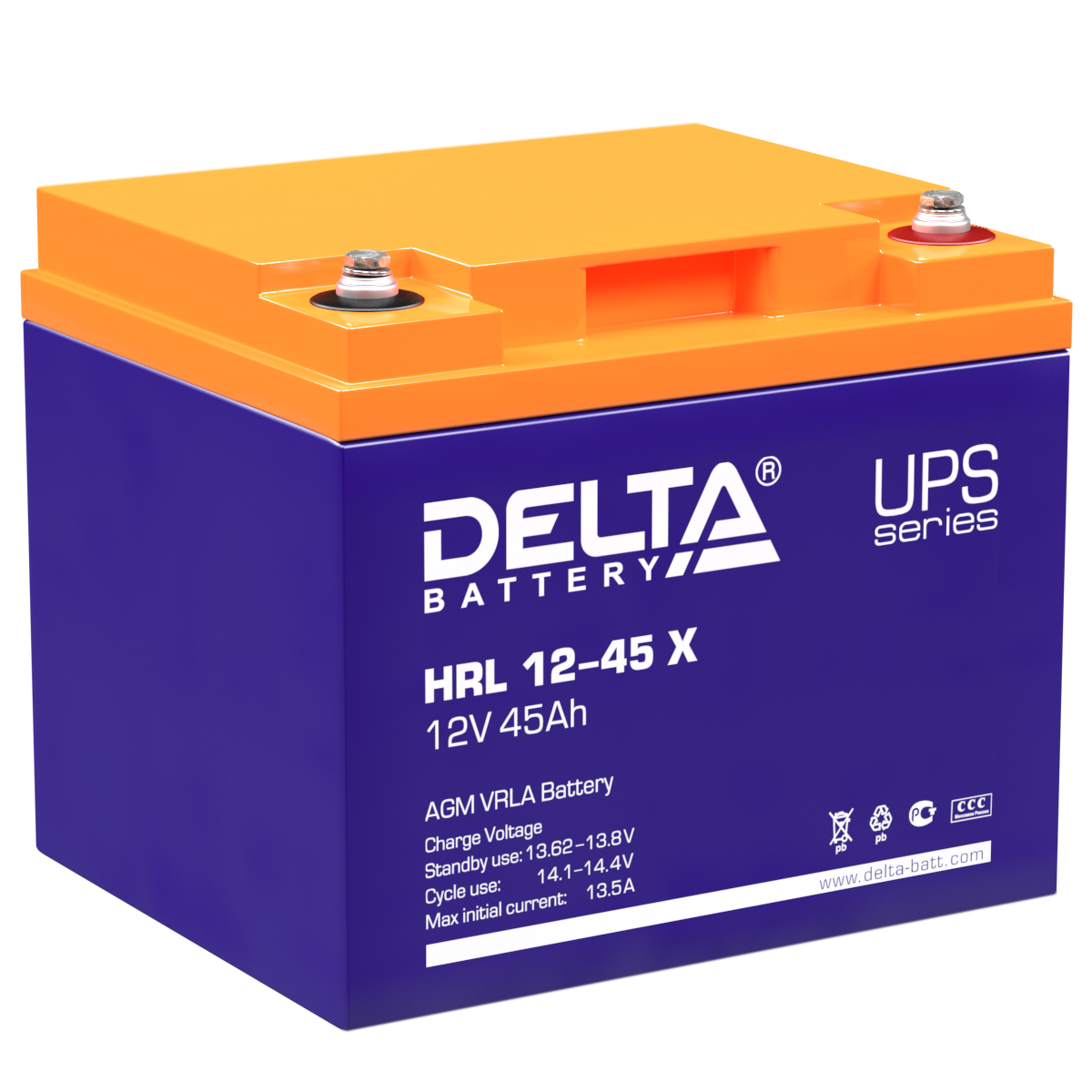 Аккумулятор DELTA HRL 12-45 X
