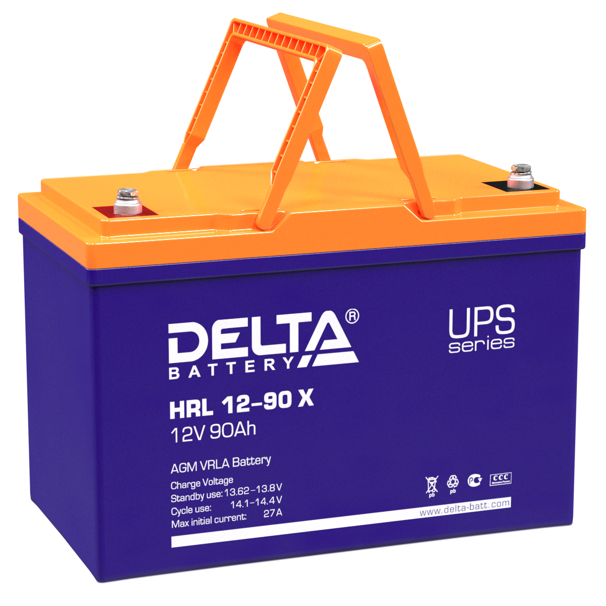 Аккумулятор DELTA HRL 12-90 X